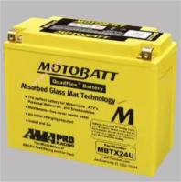12V 25Ah 4 roues batterie de remplacement de VTT jaune MOTOBATT Mbtx24u