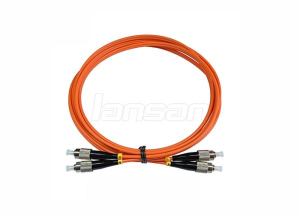 FC LSZH Duplex Fiber Optic Patch Cord For CATV System Length Customized