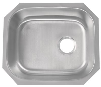 Dissipador de aço inoxidável da única bacia de 16 calibres, 21 dissipador da bacia do quadrado único