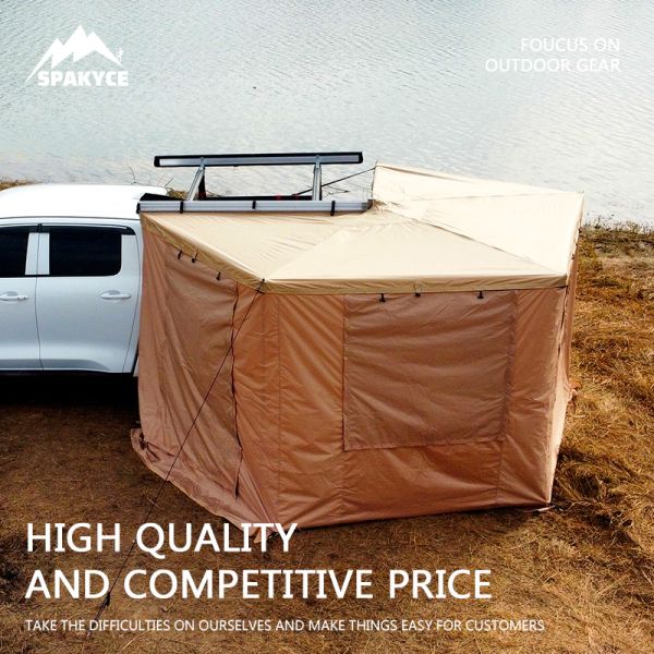 4wd Foxwing Car Camping 270 Degree Fan Tent Heavy Duty Car Canopy Tent