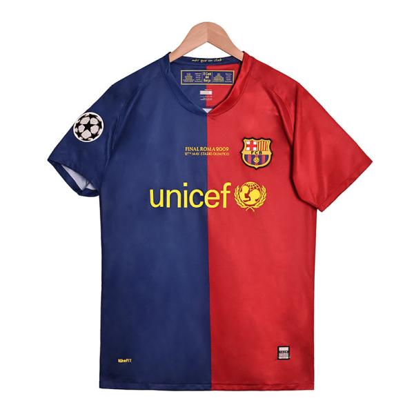 2008-2009 バルセロナ ホーム レトロジャージ グループカスタマイズで栄光の時代を再び