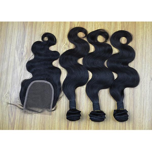 5A Virgin Material Human Hair Bundles Healthy Ends Last Long Time Under Good Direction