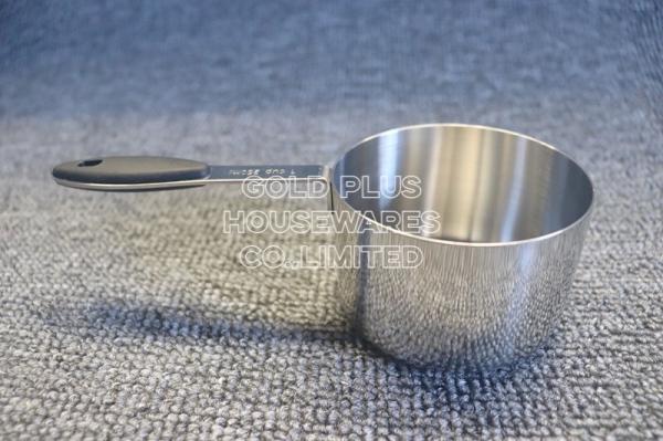 Eco-friendly kitchen accessority metal steel measuring cups measuring spoons with engraved measurements and hanging loop