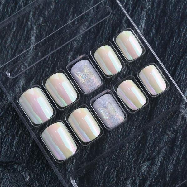 24 Pieces Acrylic Press On Fake Nails With Custom Tip For High Volume Purchase