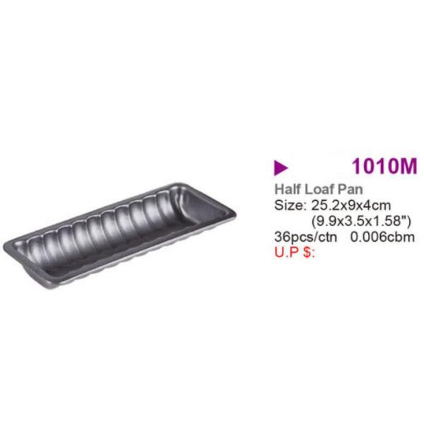 China wholesale carbon steel Bread Molds Non-stick christmas mini baking mold half loaf pan