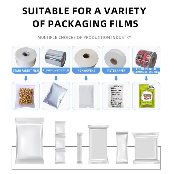 Multi-function Screw Feeder Vertical Pouch Bag Filling Weighing Flour Detergent Powder Packing Machine