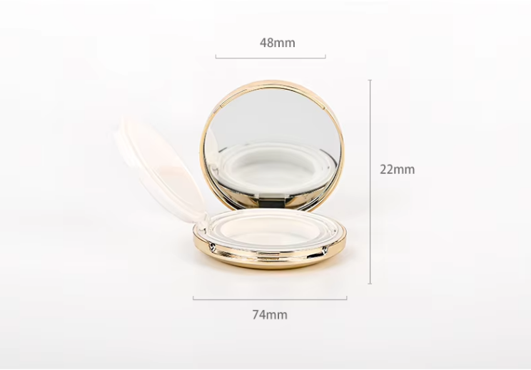 13g/15g Capacity ABS/PP Material Screen Printing Makeup Cosmetic Box Empty Cosmetic Compact for Foundation CC Cream