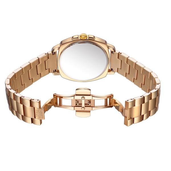 IP Rose Gold Japan 2035 Quartz Women Stainless Steel Watch 3 ATM