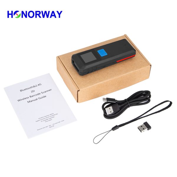 1D 2D QR CMOS Imaging Portable Barcode Scanner Handheld 2.4GHz Wireless Bluetooth