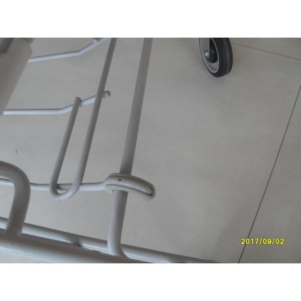 Asian Type 180L Supermaket Wire Shopping Cart Trolley With Orange Baby Seat
