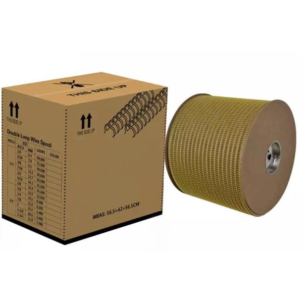 1/4-3/4 3:1 Pitch Reel Metal Wire Binding For Wall Calendar / Desk Calendar