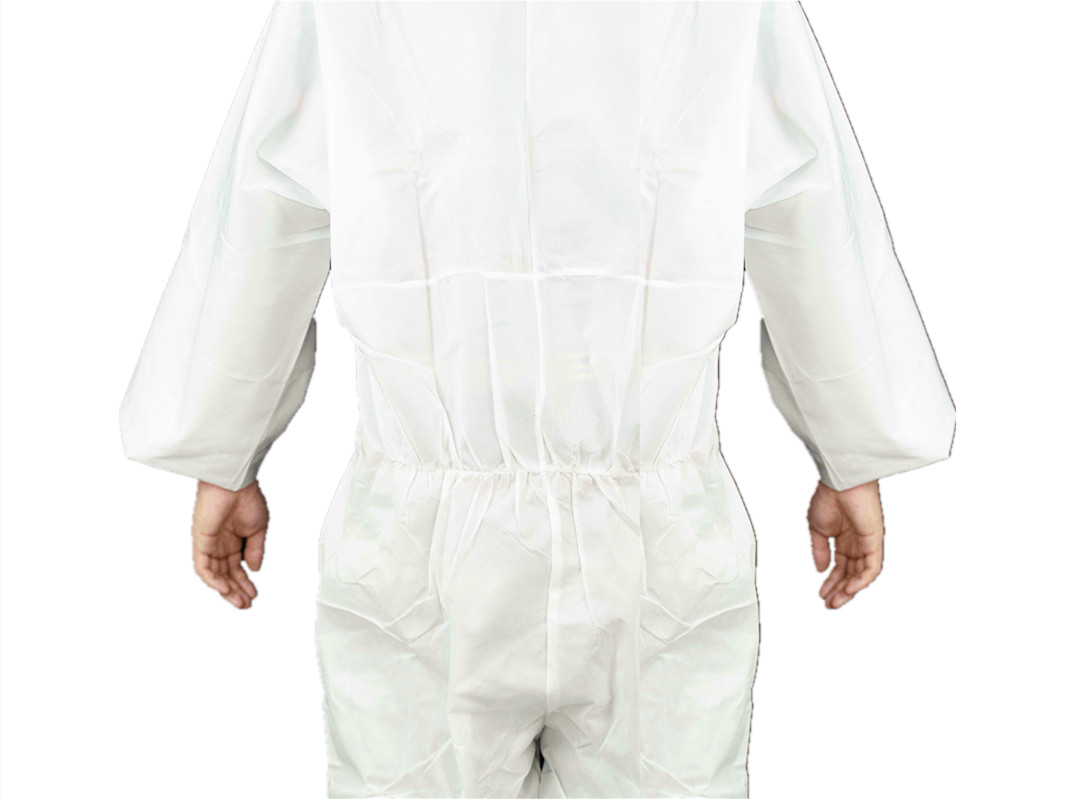 Высокий Coverall Breathability Type5/6 анти- статический SMS с запястьем клобука 2 ПК Elasticated