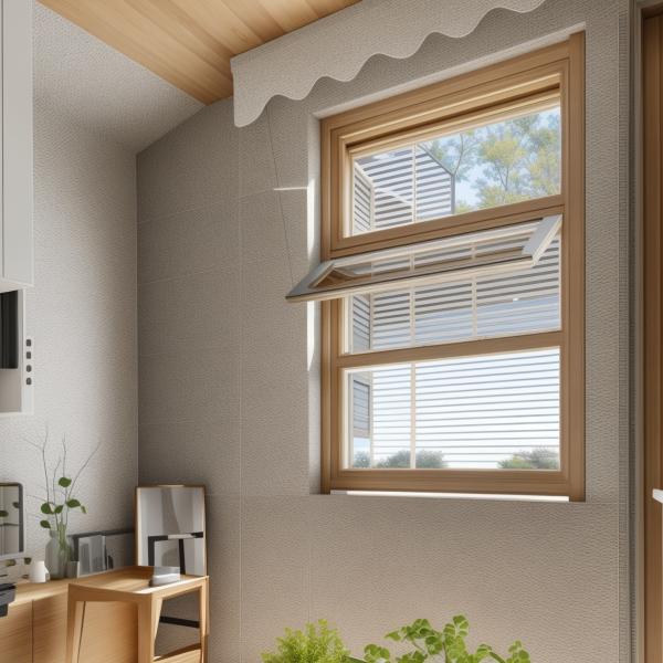 Custom Soundproof Double Top Hung Window Aluminium Innovative