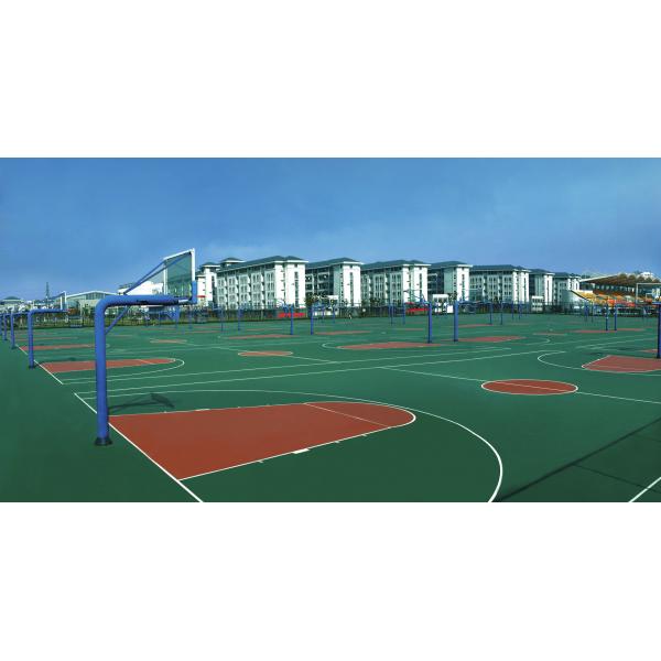 ISO Synthetic Basketball Court Flooring Shock Absorbing