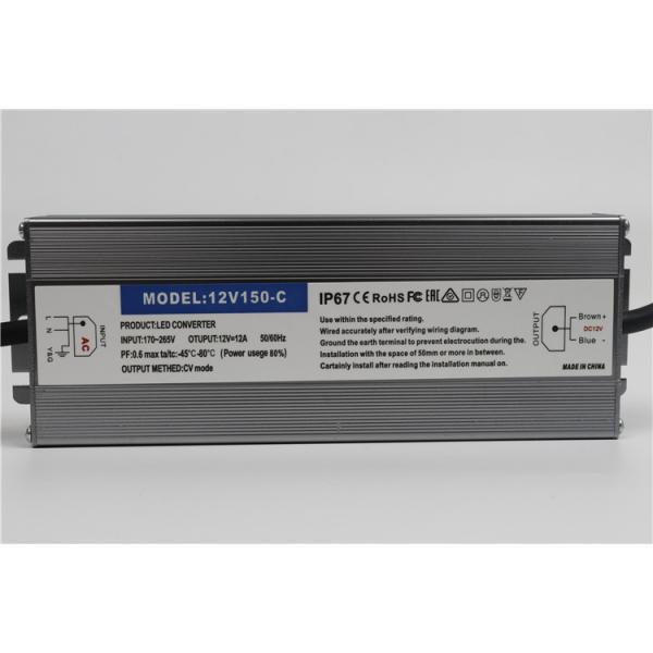 Электропитание 150W IP67 водоустойчивое 12v 24V напряжения тока ODM OEM постоянн привело водителя