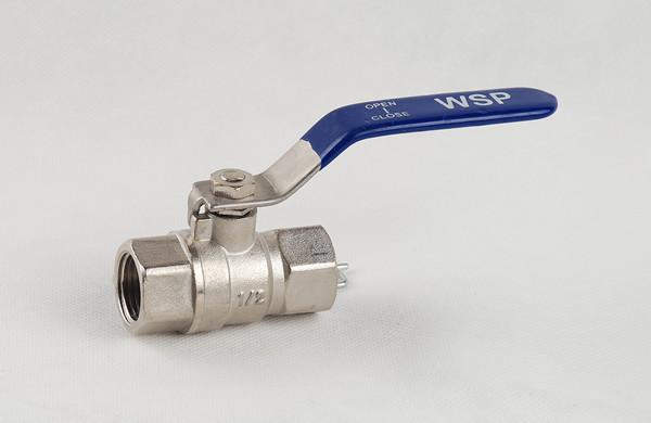 Threaded 2 Inch Zinc Copper Gas Brass Ball Valve Medium Temperature Antirust
