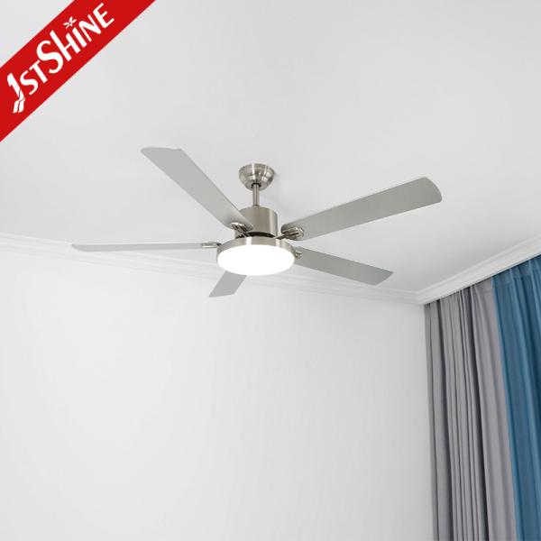 Smart Home 58 polegadas ventilador de teto com 5 lâminas MDF e controle remoto 3 cores luz LED