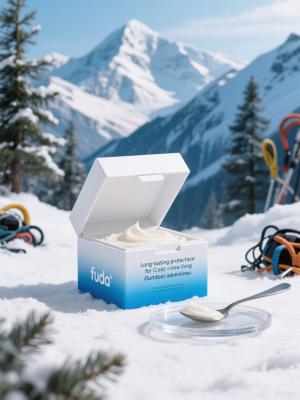 Crème protectrice barrière glacier, technologie résistante au froid testée en Russie
