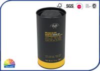 Le métal de café de thé finit le conteneur rond de tube de carton