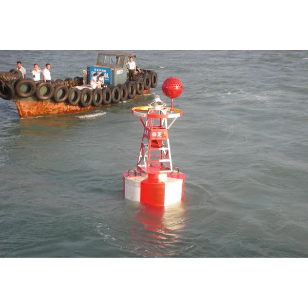 8mm Out Shell HDPE Marine Fairway Navigation Aids Buoy for 1800mm Diameter Boat Safety