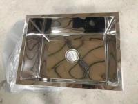le miroir de 1.2mm a poli la mesure de Matte Black Stainless Steel Sink 18
