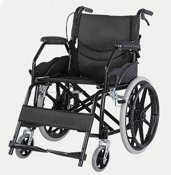 Steel Medical Transport Wheelchair Folding Basic Manual Wheelchair For Patient CE Approved