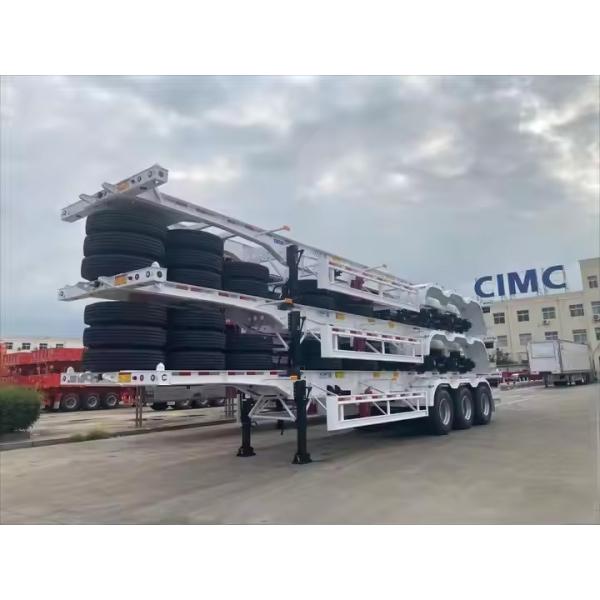 Special Pulling 20 Or 40 Feet Heavy Load Capacity International Containers For Ports Skeleton Semi Trailer