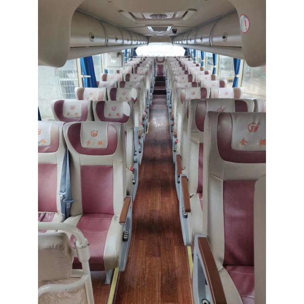 One And Half Deck Used YUTONG Coach Bus , Used Diesel Bus Airbag New Tyres