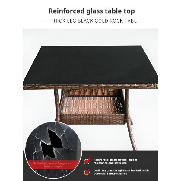 Balcony Outdoor Dining Rattan Patio Set