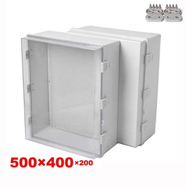 400x300x180mm IP65 Waterproof Electrical Enclosure Outdoor Plastic Wall Junction Box Case