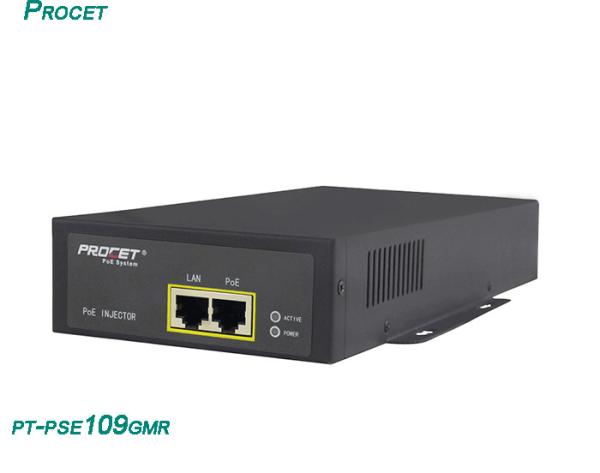 10/100 Base-T High Power Industrial PoE Injector Active 120 Watt