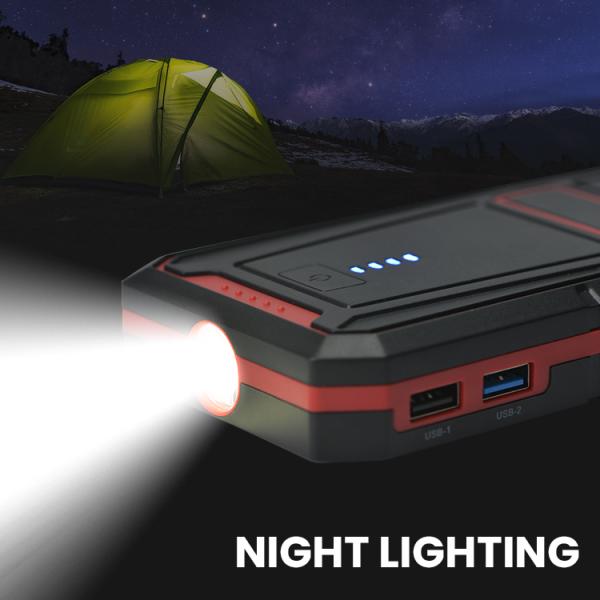 Аварийный стартер QC3.0 скачки автомобиля 5V3A 15000mah общий