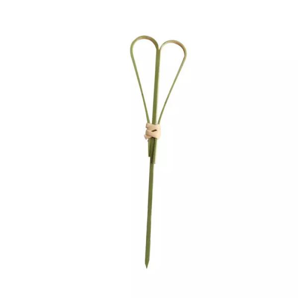 Skewer Bamboo Heart Restaurant Appetizer Food Fruit Dessert Picks Bar Decoration Bamboo Stick