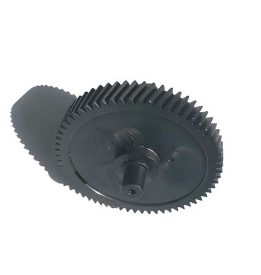 Helical Molded Plastic Gear Shaft Black Color For Music Instruction