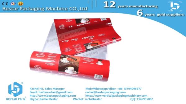 Automatic Packaging Film Hotsealable Laminated For Coffee Beans