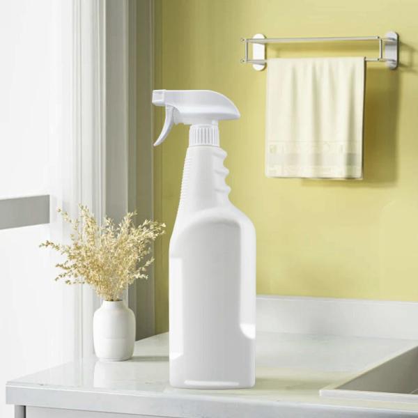 2025 New Design 850ml HDPE Trigger White House Used Chemical Toilet Plastic Liquid Cleaning Mist Spray Bottle