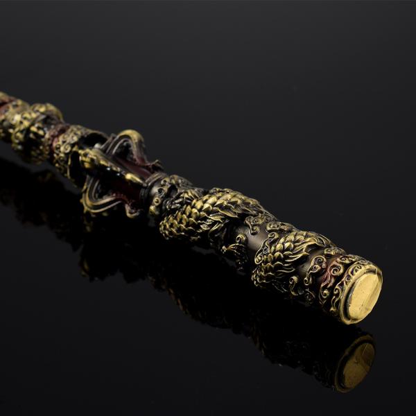 Irregular 35CM Full Metal Craft Monkey King Ruyi Jingu Bang Model for Anniversary