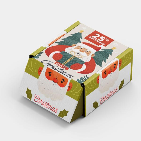 Boîtes d'emballage personnalisées de luxe personnalisables Boîtes d'expédition de soins de la peau Boîte cadeau de Noël pour cadeaux de vacances