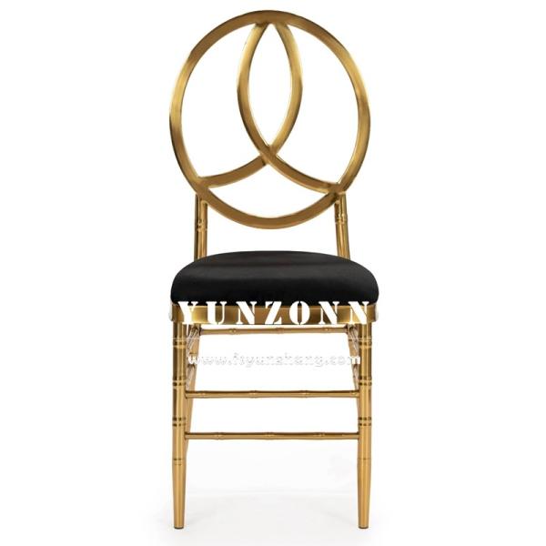 Gold Metal Stainless Steel Hotel Banquet Phoenix Chair Stacking Event Party Chair Wedding Chair