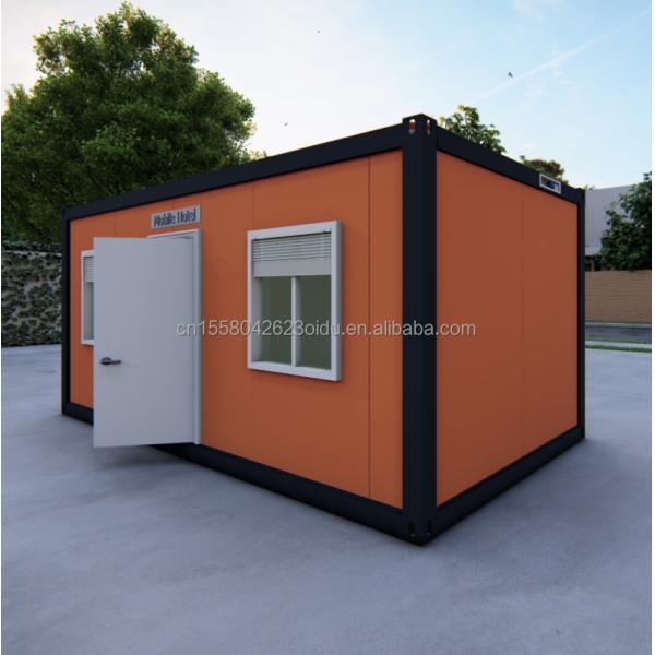 Affordable 20ft/40ft Wall 50/75/100mm Wave Sandwich Panel Prefabricated Container Room for Modern Family Residence