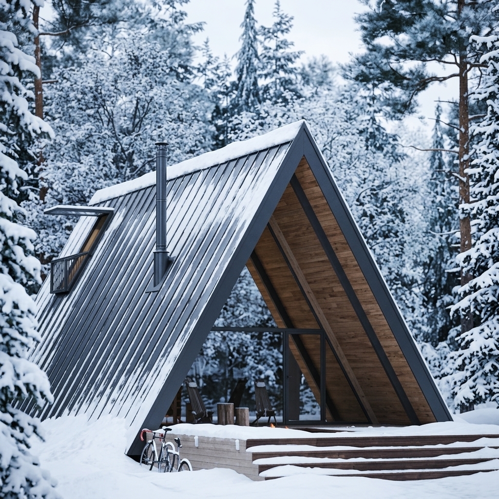 Luxury Triangle Prefab Home, Unique Modern Stylish Design High Quality
