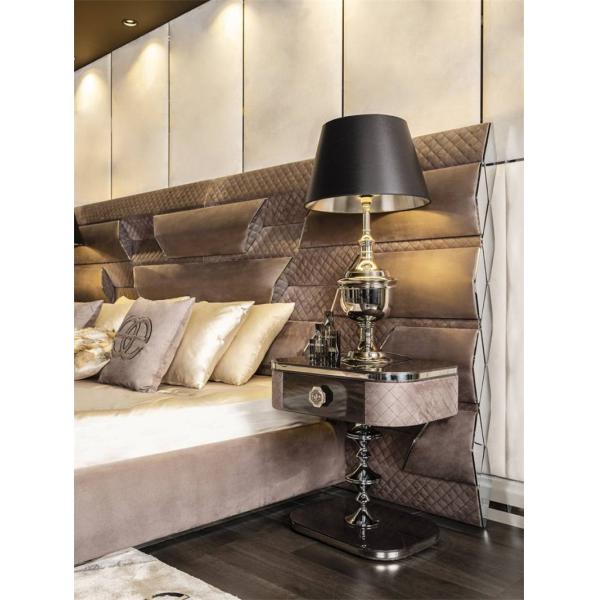 Soft Elegant Upholstered Bed Stain Resistant Velvet Covers Pinewood Construction