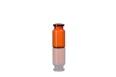 Frasco de vidro tubular de baixo teor de borosilicato âmbar de 2 ml vazio