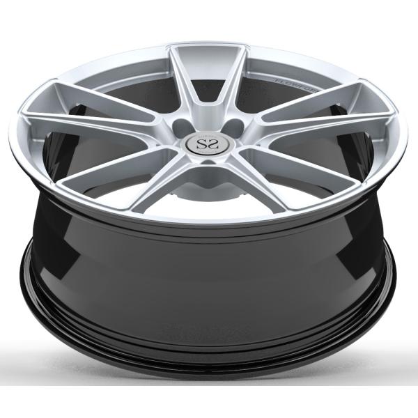 Staggered 1 Piece Custom Wheel 19x8 19x9 For Alfa Romeo Glulia Rim Hre Hyper Silver