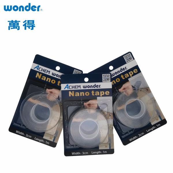 Transparent Nano Tape Roll Strong and Reusable Adhesive for Household and Industrial Applications,2mm Thickness