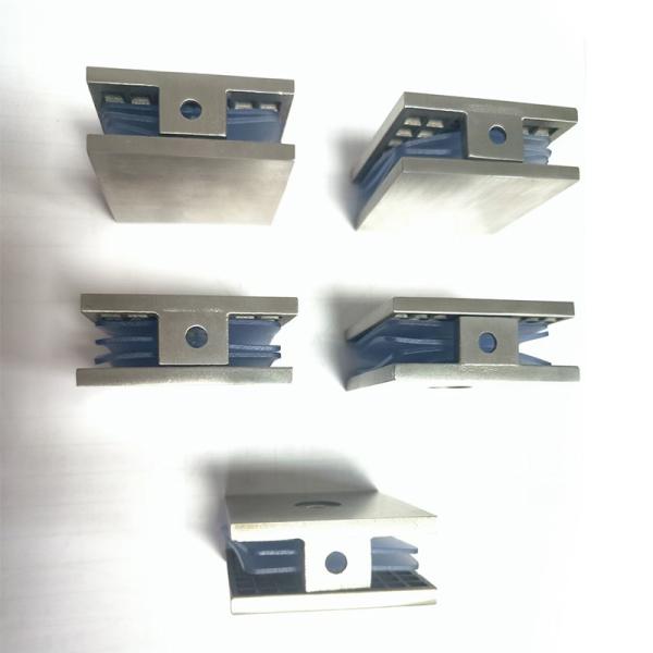 Porte en verre en acier inoxydable, supports en verre, douche sécurisée, accessoires de salle de douche