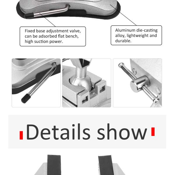 Вакуумные аксессуары для ювелирных изделий Инструменты Скамейка для ювелиров Тиски 360 градусов