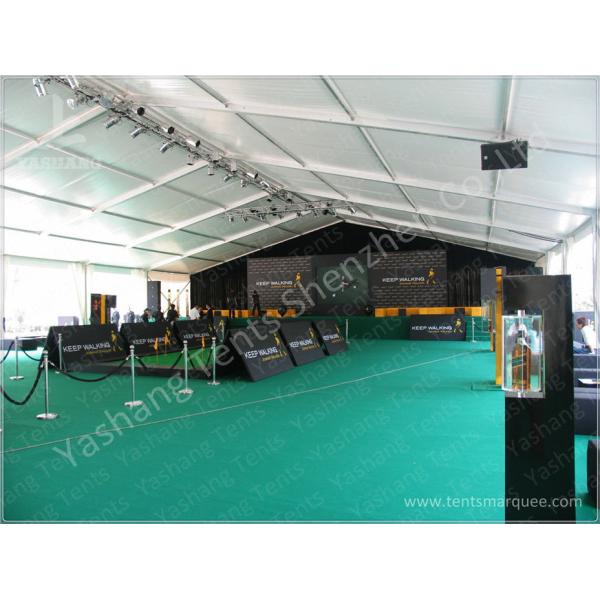 Wind Resistant Aluminium Frame Tents Waterproof White PVC Textile Cover