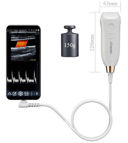 64 Channel 20mm Depth Handheld Ultrasound Scanner For Peripheral Vascular