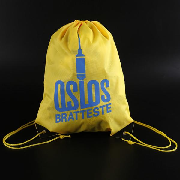Polyester Drawstring backpacks for wholesale logo printed business gift marketing products waterproof sports bags